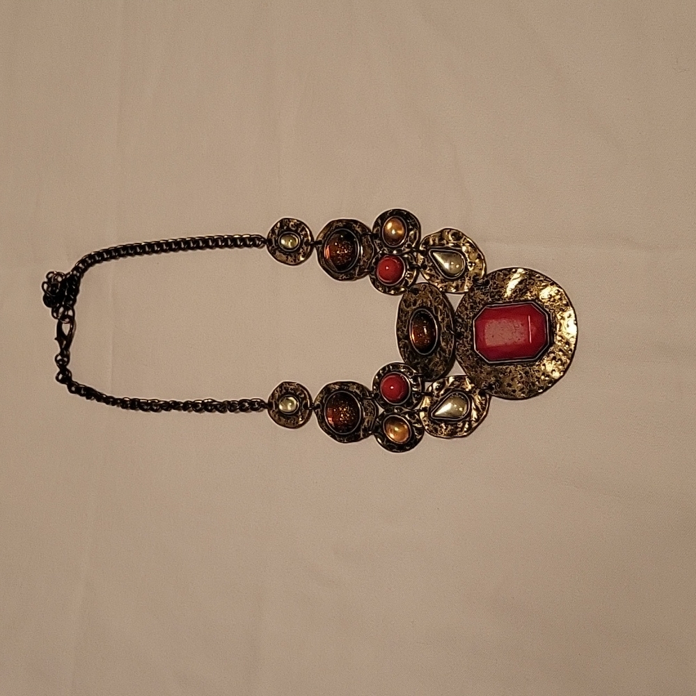Hammered Gold Necklace